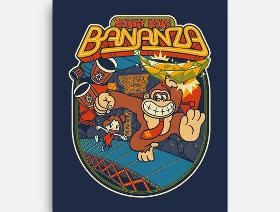 DK Bananza Retro Poster