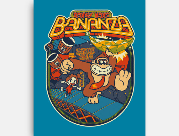 DK Bananza Retro Poster