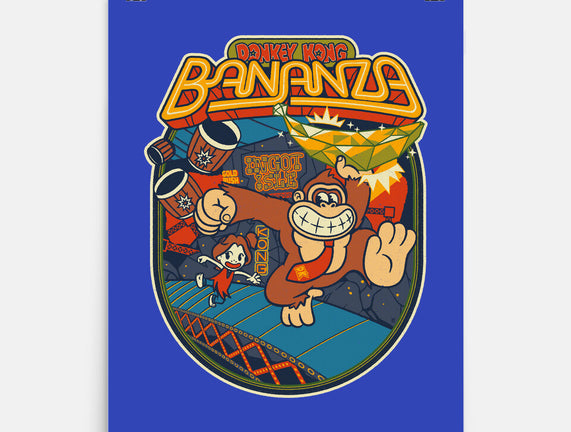 DK Bananza Retro Poster