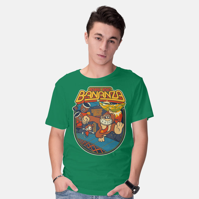 DK Bananza Retro Poster-Mens-Basic-Tee-raffaus