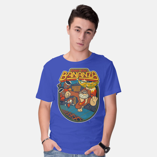 DK Bananza Retro Poster-Mens-Basic-Tee-raffaus