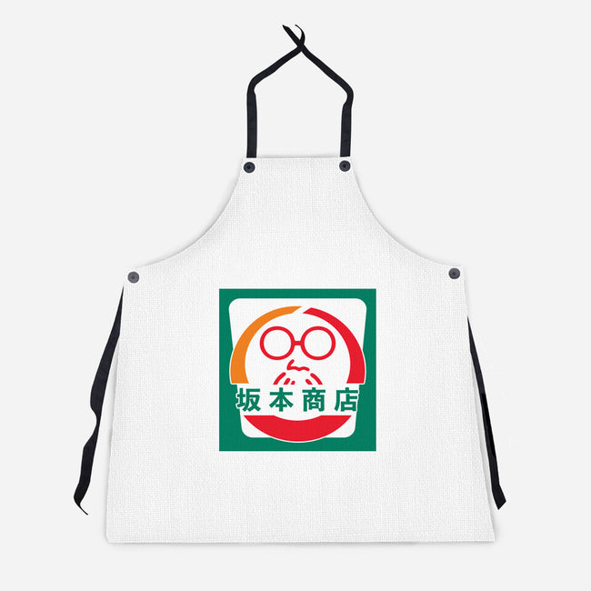 Sakamoto Convenience Store-Unisex-Kitchen-Apron-Wookie Mike