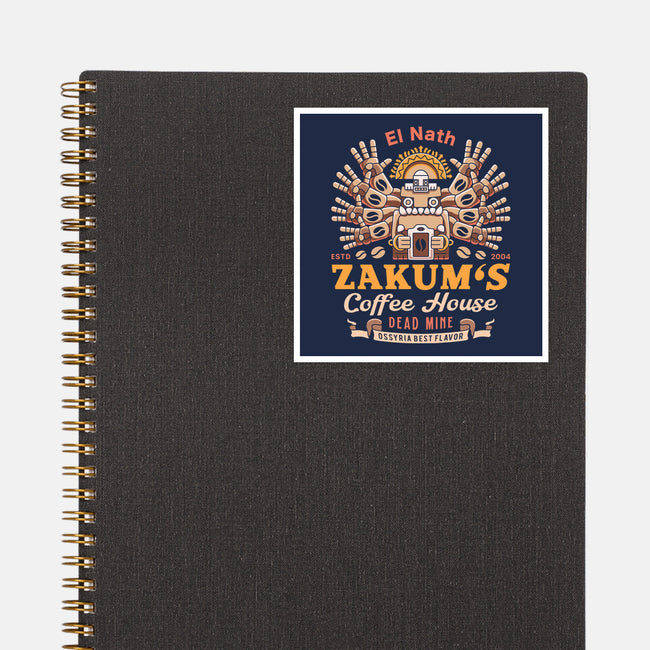 Zakum Coffee Emblem-None-Glossy-Sticker-LAGELANTEE