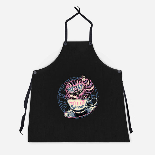 Mad Tea Cup-Unisex-Kitchen-Apron-glitchygorilla