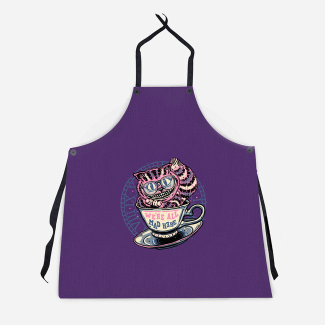 Mad Tea Cup-Unisex-Kitchen-Apron-glitchygorilla
