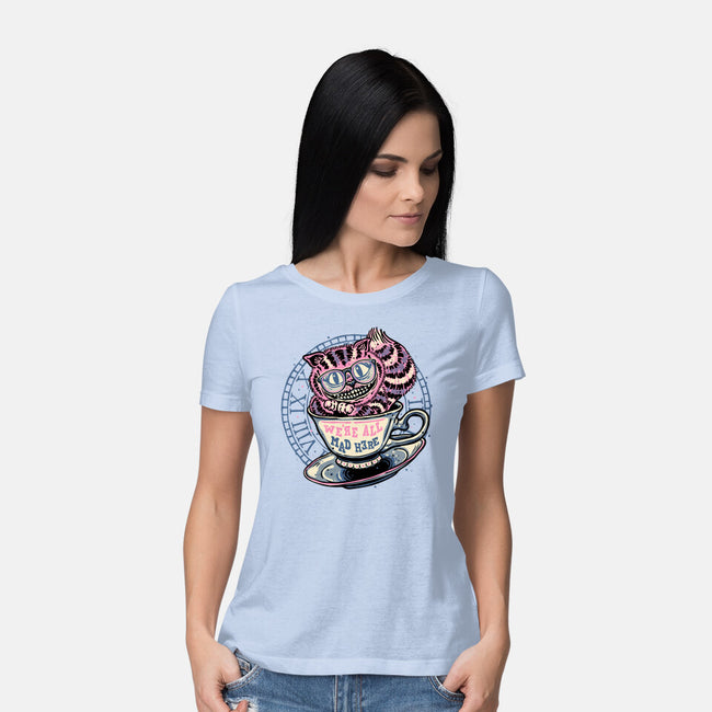 Mad Tea Cup-Womens-Basic-Tee-glitchygorilla
