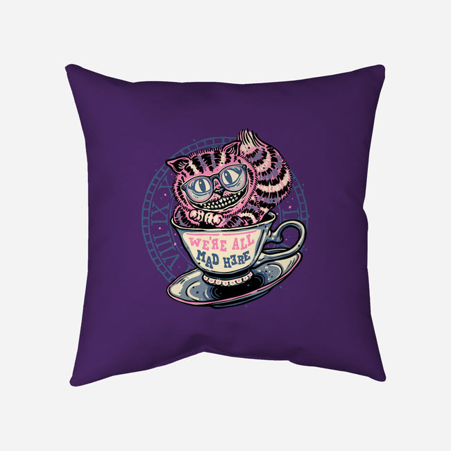 Mad Tea Cup-None-Removable Cover w Insert-Throw Pillow-glitchygorilla