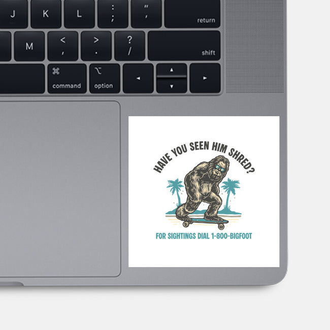 Have You Seen Him Shred-None-Glossy-Sticker-glitchygorilla