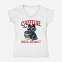 Caffeine And Mental Instability-Womens-V-Neck-Tee-Popnotic