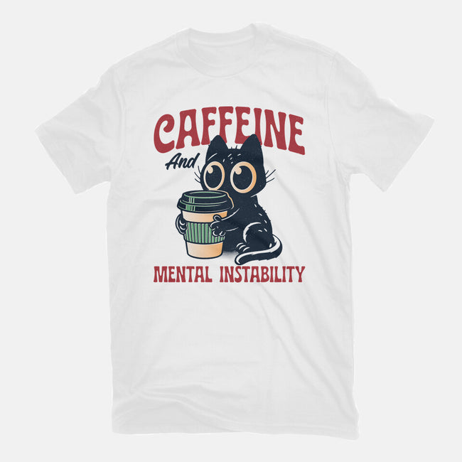 Caffeine And Mental Instability-Womens-Fitted-Tee-Popnotic