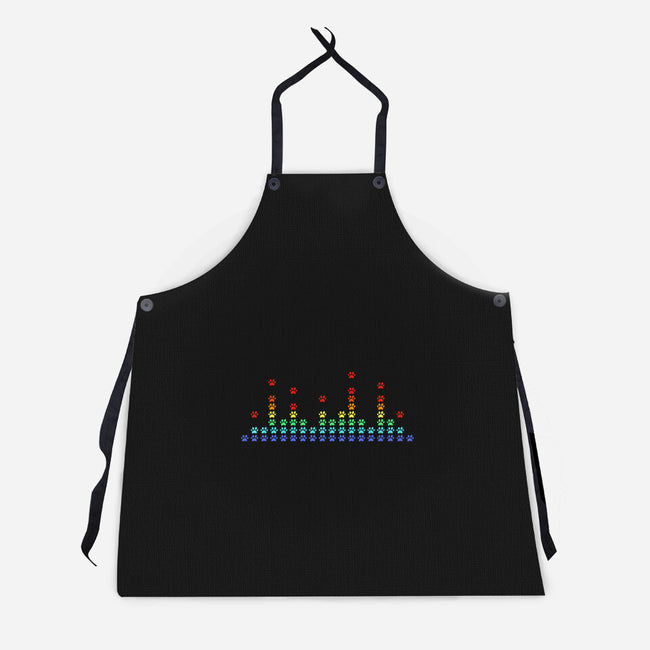 Paw Beats-Unisex-Kitchen-Apron-erion_designs