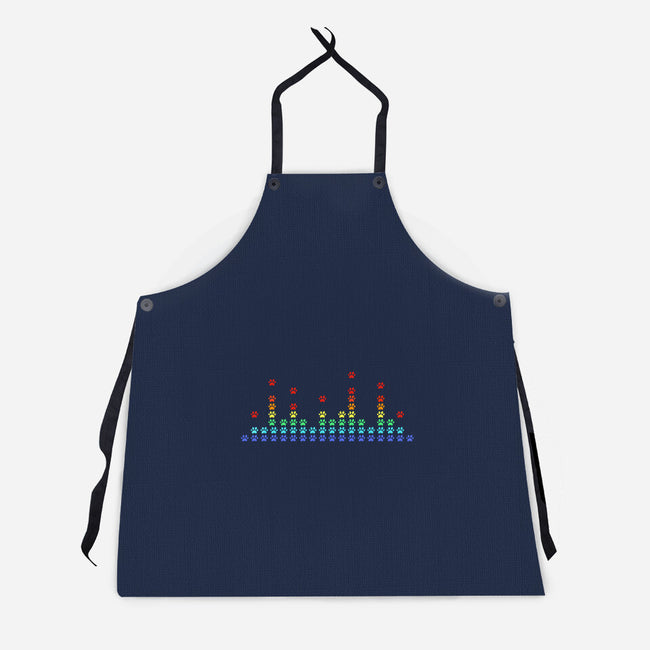 Paw Beats-Unisex-Kitchen-Apron-erion_designs