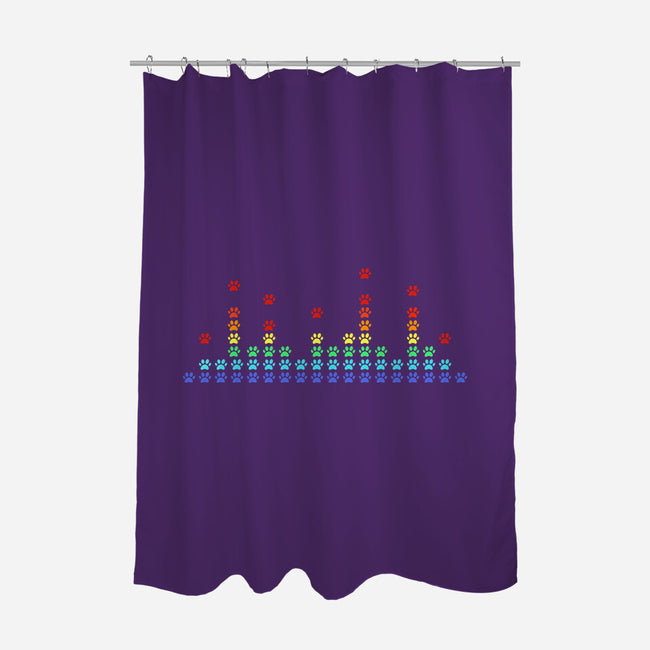 Paw Beats-None-Polyester-Shower Curtain-erion_designs