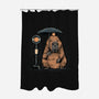 Capybara Bus Stop-None-Polyester-Shower Curtain-glitchygorilla