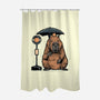 Capybara Bus Stop-None-Polyester-Shower Curtain-glitchygorilla