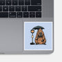 Capybara Bus Stop-None-Glossy-Sticker-glitchygorilla