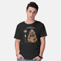 Capybara Bus Stop-Mens-Basic-Tee-glitchygorilla