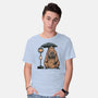 Capybara Bus Stop-Mens-Basic-Tee-glitchygorilla