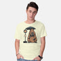 Capybara Bus Stop-Mens-Basic-Tee-glitchygorilla