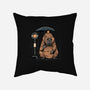 Capybara Bus Stop-None-Removable Cover w Insert-Throw Pillow-glitchygorilla