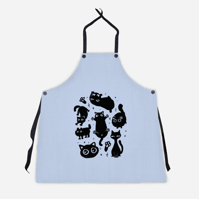 The Black Floofs-Unisex-Kitchen-Apron-eduely