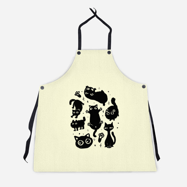 The Black Floofs-Unisex-Kitchen-Apron-eduely