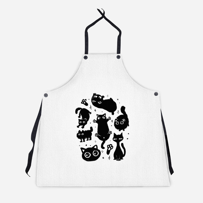 The Black Floofs-Unisex-Kitchen-Apron-eduely