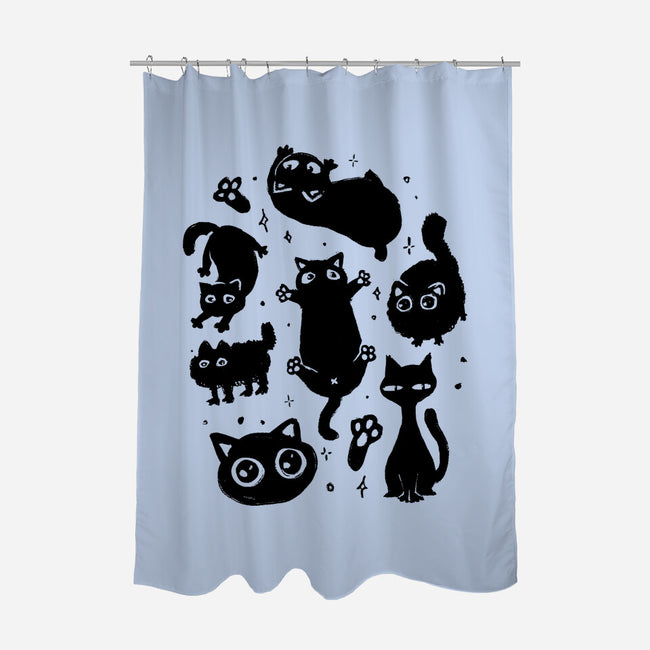 The Black Floofs-None-Polyester-Shower Curtain-eduely