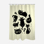 The Black Floofs-None-Polyester-Shower Curtain-eduely