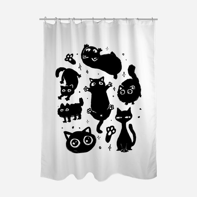 The Black Floofs-None-Polyester-Shower Curtain-eduely