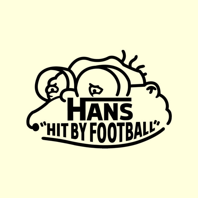 Hans Hit By Football-Mens-Basic-Tee-Raffiti