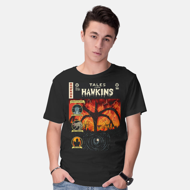 Tales From Hawkins-Mens-Basic-Tee-Green Devil