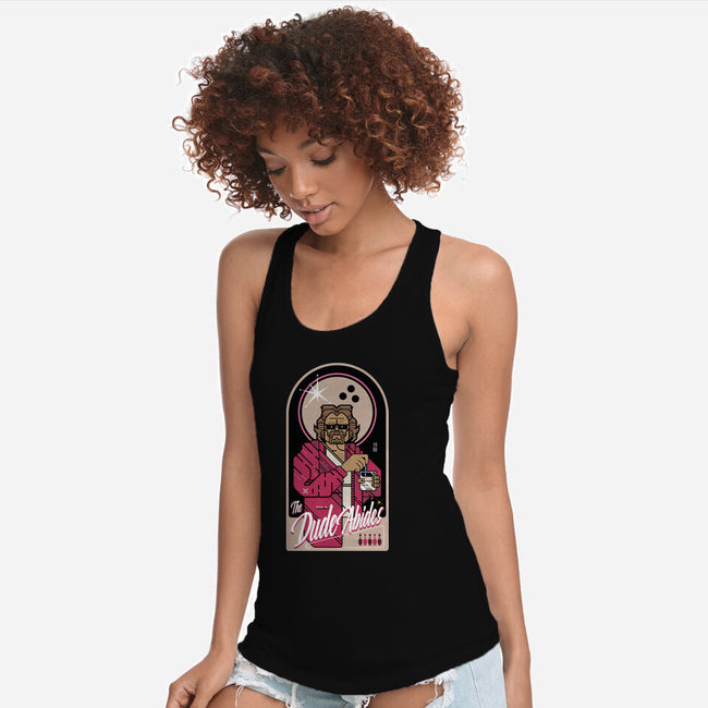 The Dude Abides-Womens-Racerback-Tank-BadBox