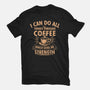 All Things Through Coffee-Womens-Fitted-Tee-Boggs Nicolas
