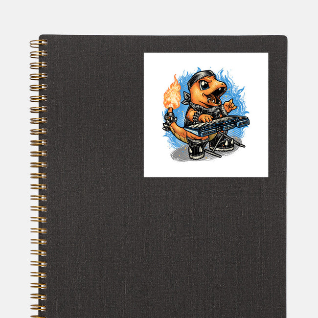 Flaming Rocker-None-Glossy-Sticker-glitchygorilla