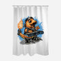 Flaming Rocker-None-Polyester-Shower Curtain-glitchygorilla