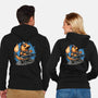 Flaming Rocker-Unisex-Zip-Up-Sweatshirt-glitchygorilla