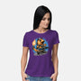 Flaming Rocker-Womens-Basic-Tee-glitchygorilla