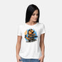 Flaming Rocker-Womens-Basic-Tee-glitchygorilla