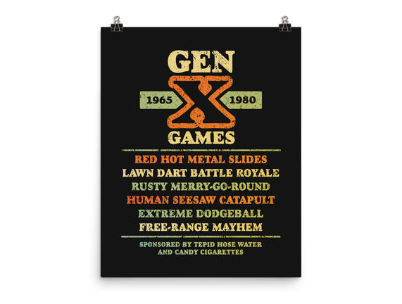 The Gen X Games