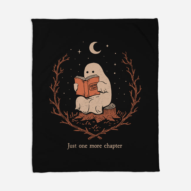 The Reading Ghost-None-Fleece-Blanket-dfonseca