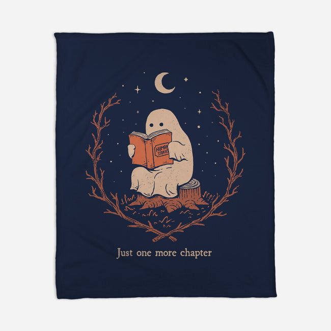 The Reading Ghost-None-Fleece-Blanket-dfonseca