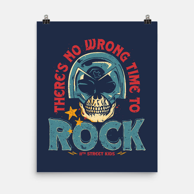 No Wrong Time To Rock-None-Matte-Poster-teesgeex