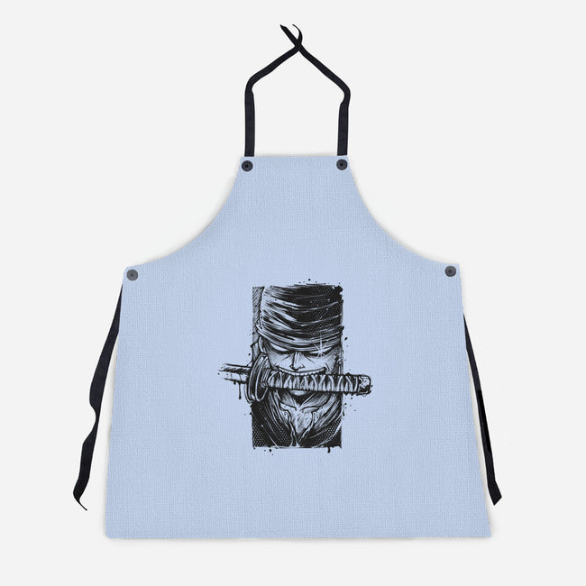 Hunter Blade-Unisex-Kitchen-Apron-glitchygorilla