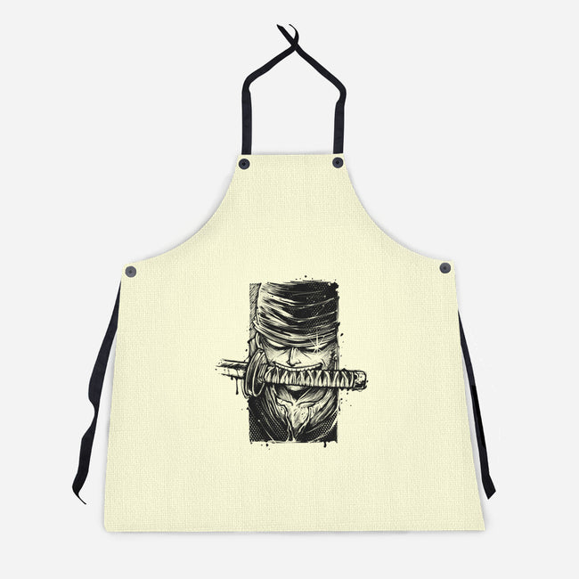 Hunter Blade-Unisex-Kitchen-Apron-glitchygorilla