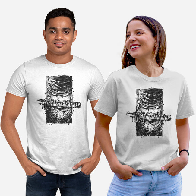 Hunter Blade-Unisex-Basic-Tee-glitchygorilla