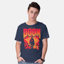 Temple Of Doom-Mens-Basic-Tee-rocketman_art