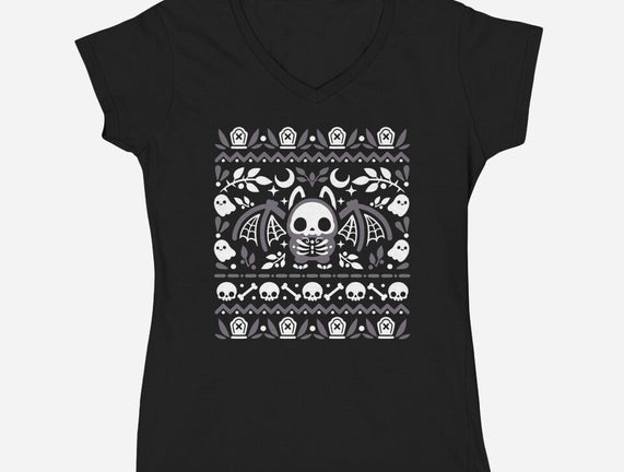 Folk Bat Ugly Sweater