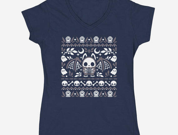 Folk Bat Ugly Sweater