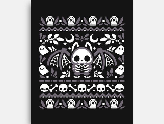 Folk Bat Ugly Sweater